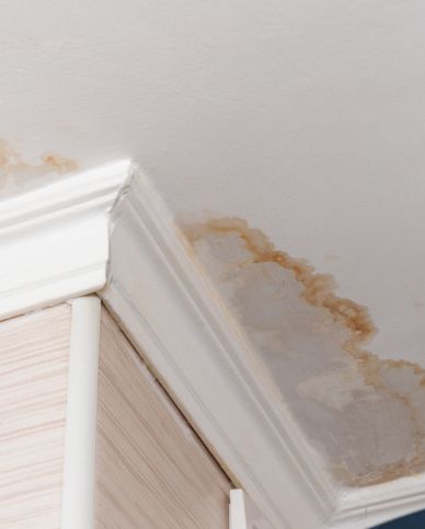 water damage leak into ceiling Miami